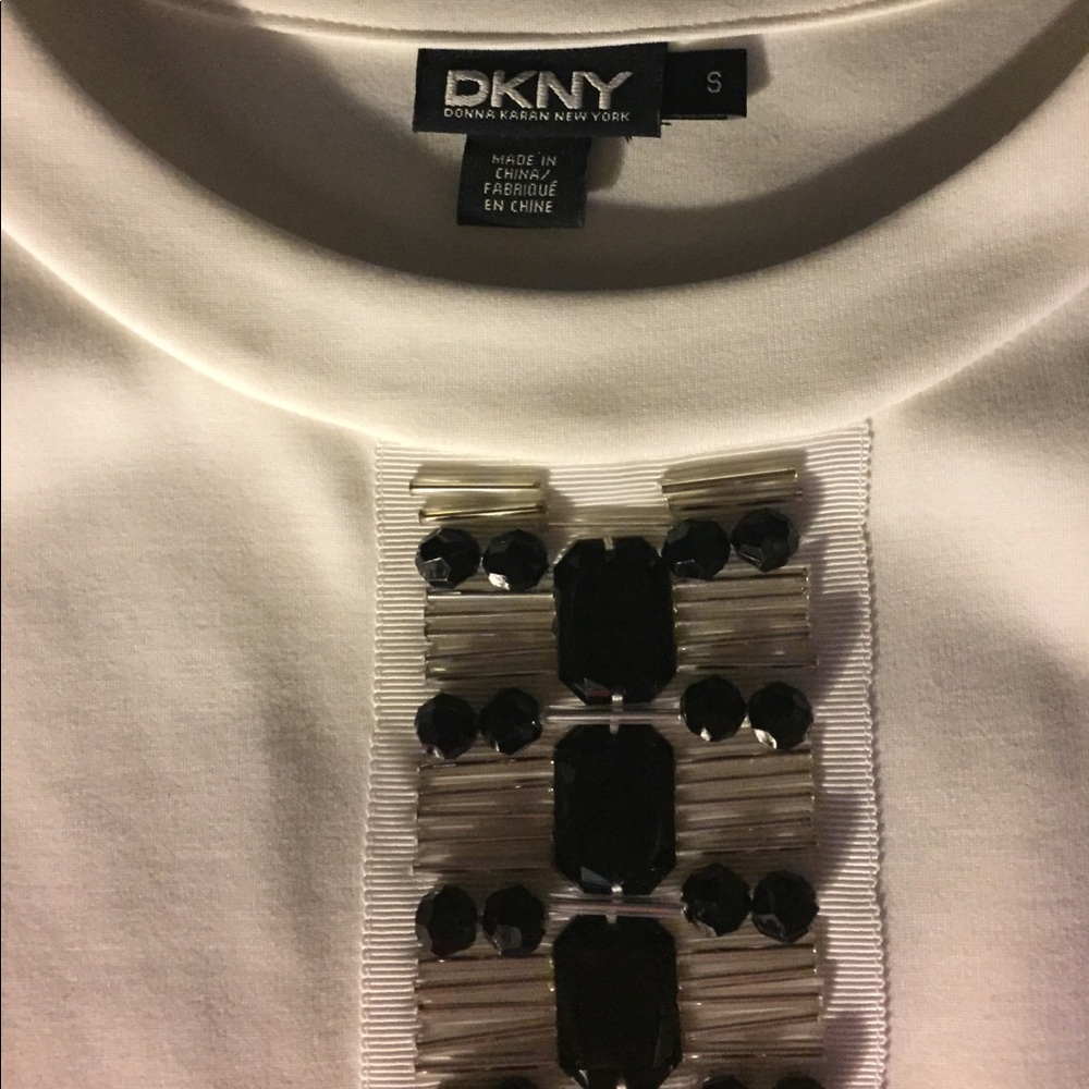 DKNY embellished ponte top - Picture 3 of 4