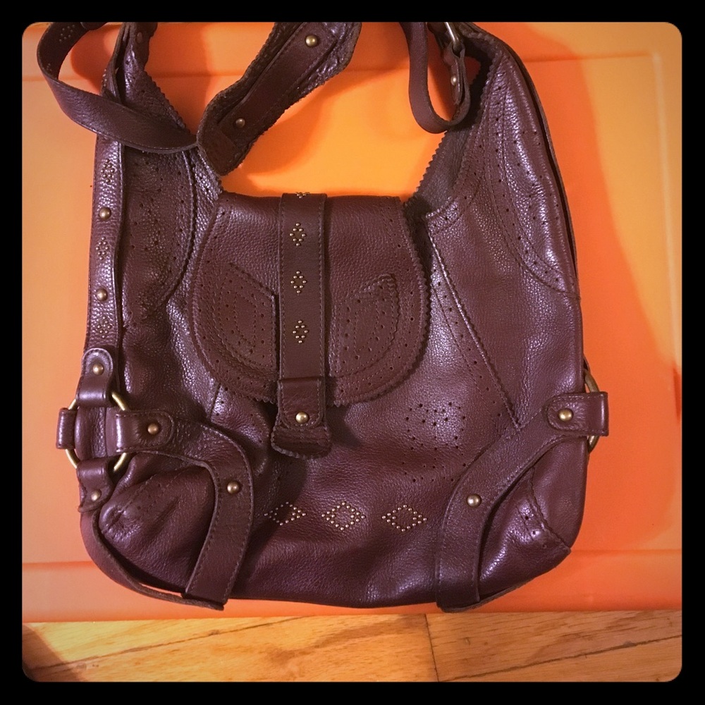 BCBG leather satchel / bag