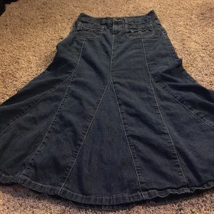 Christopher & Banks jean skirt