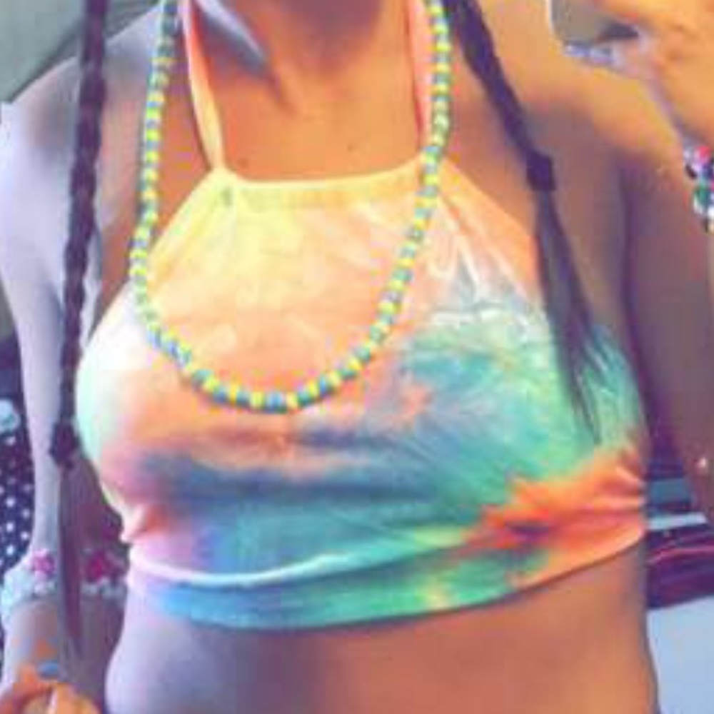 Tie dye halter top