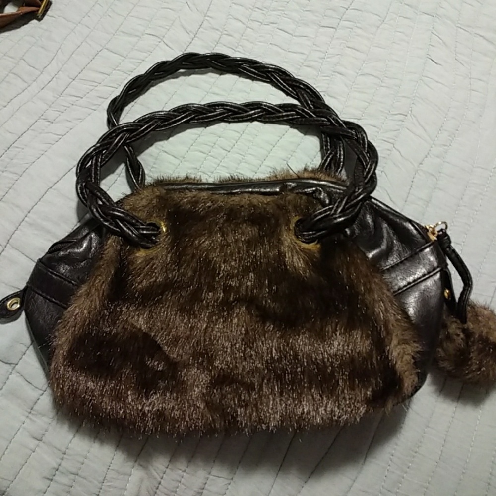 Super fun faux fur lil bag!
