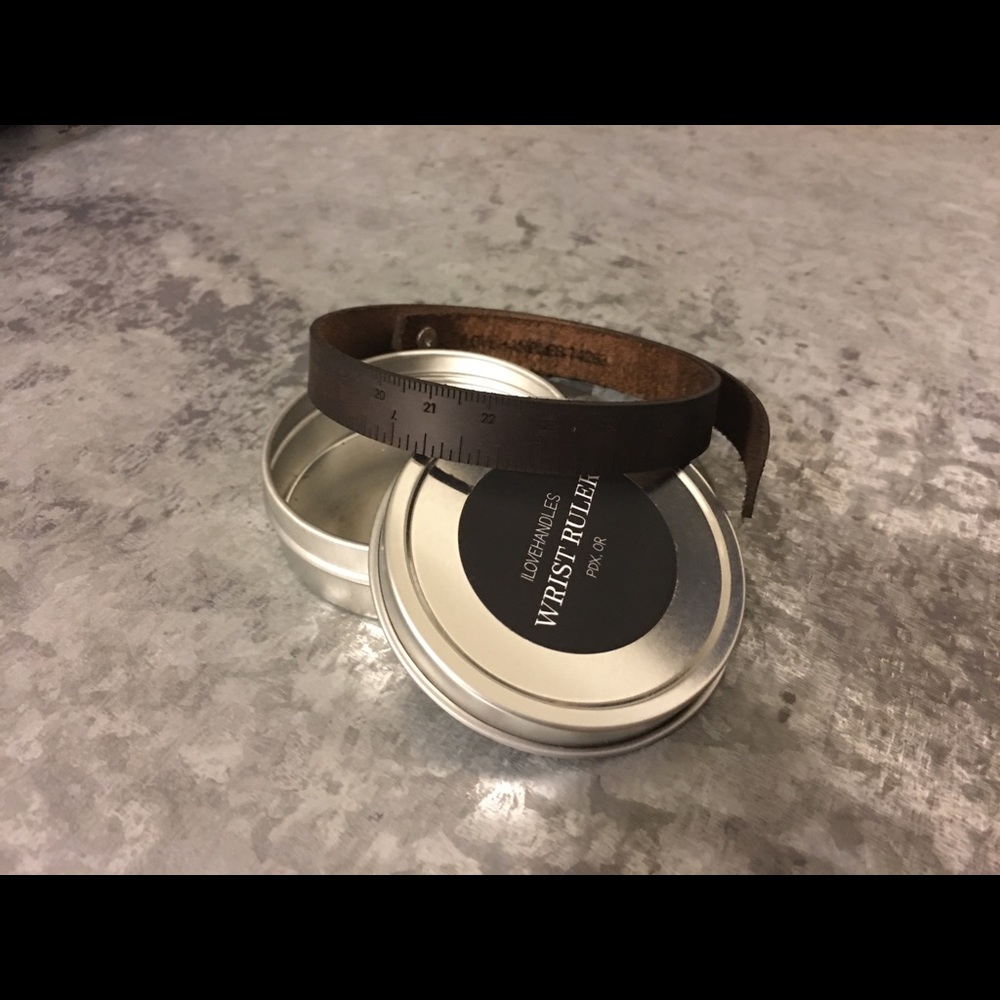 Leather Ruler Bracelet