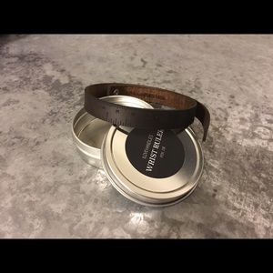 Leather Ruler Bracelet