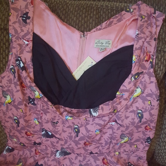 NEW! LINDY BOP PLUS SIZE RETRO FLARED DRESS - Picture 3 of 6