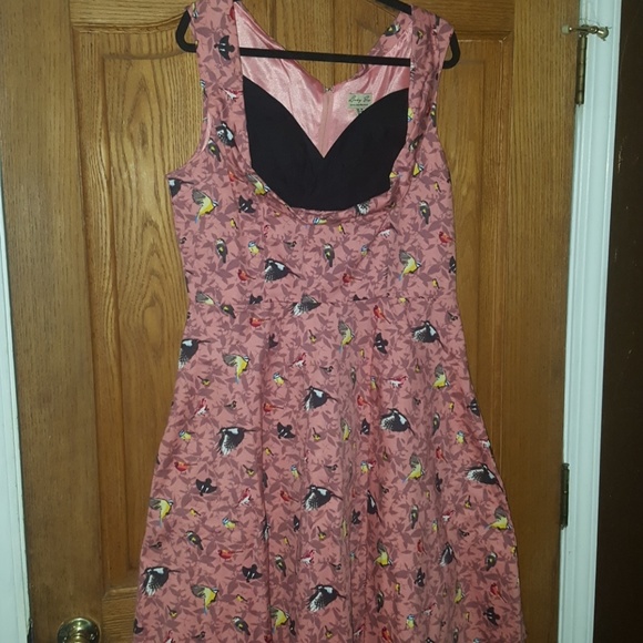 NEW! LINDY BOP PLUS SIZE RETRO FLARED DRESS - Picture 5 of 6