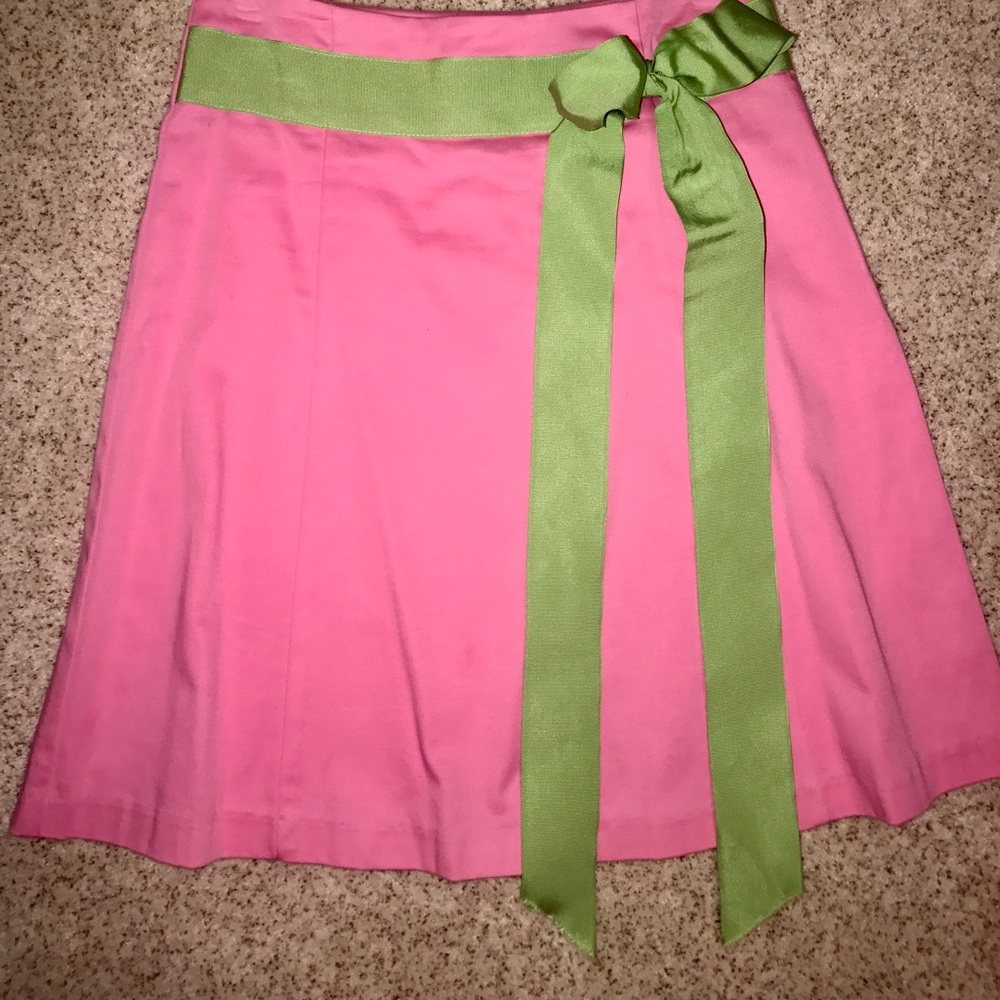 Pink and green skirt. Size 6.