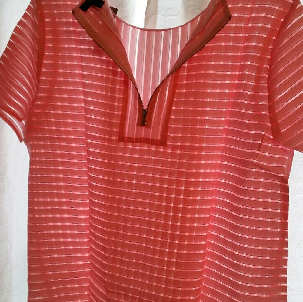 J crew pink linen shirt