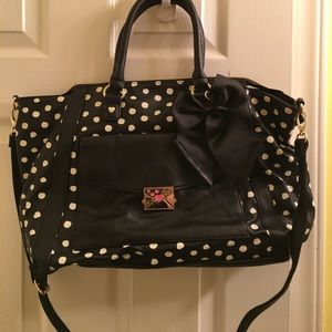 Betsey Johnson Polka Dot Satchel