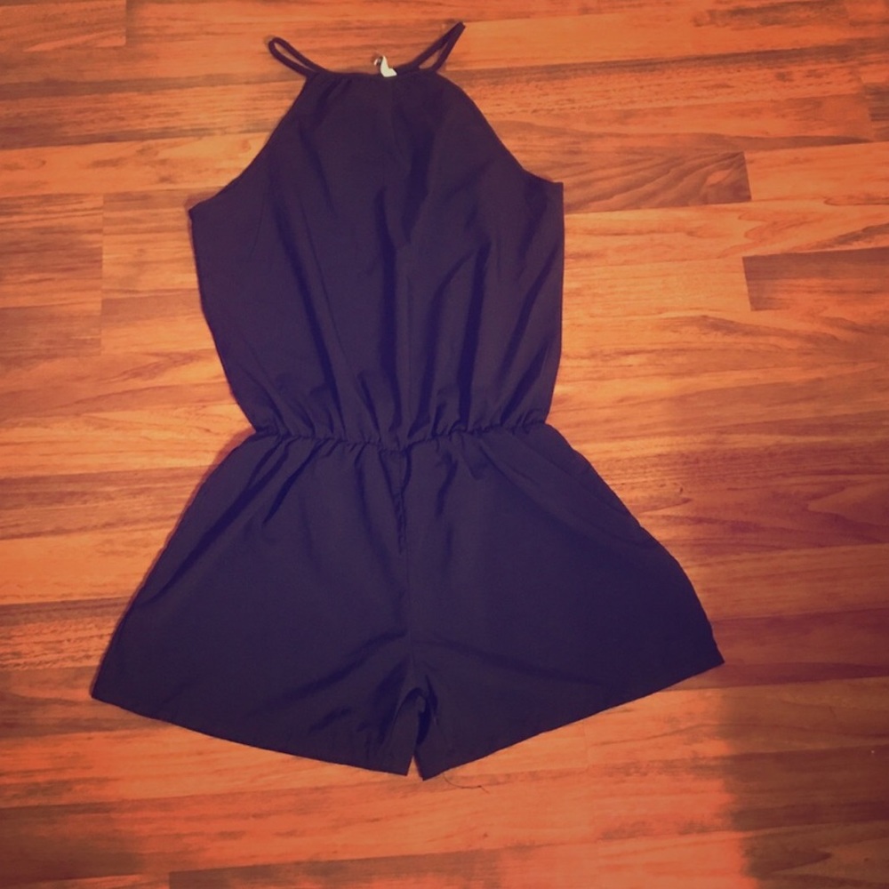 Black romper.