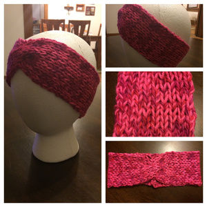 Hand-Knit Twist Headband/Earwarmer