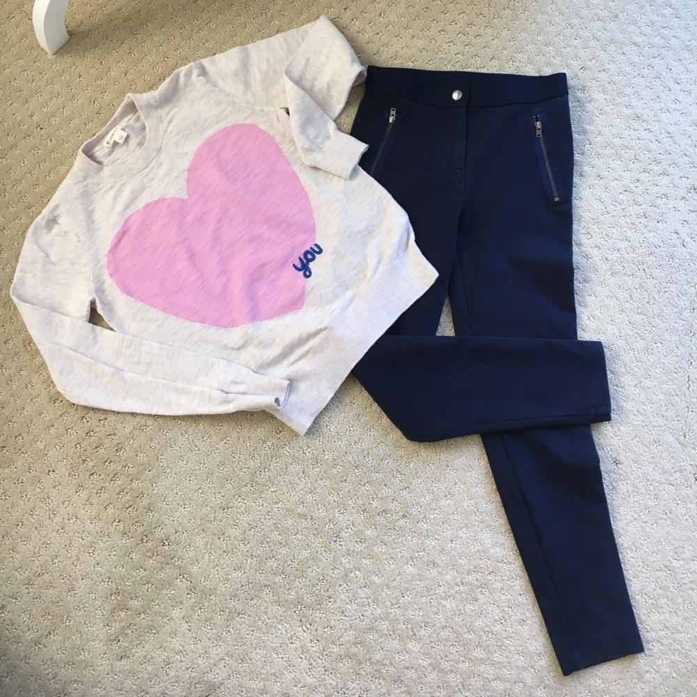 Crew Cuts sweater and pant set