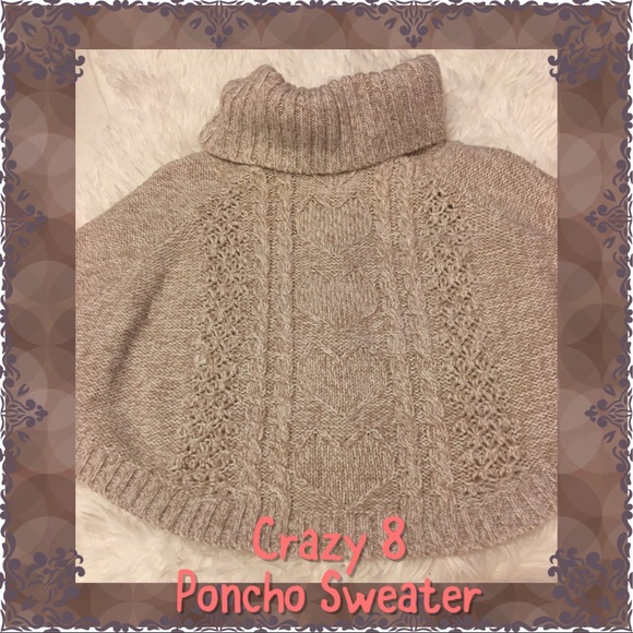 Crazy 8 Other - Gorgeous Tan Cream 2T poncho sweater Crazy 8