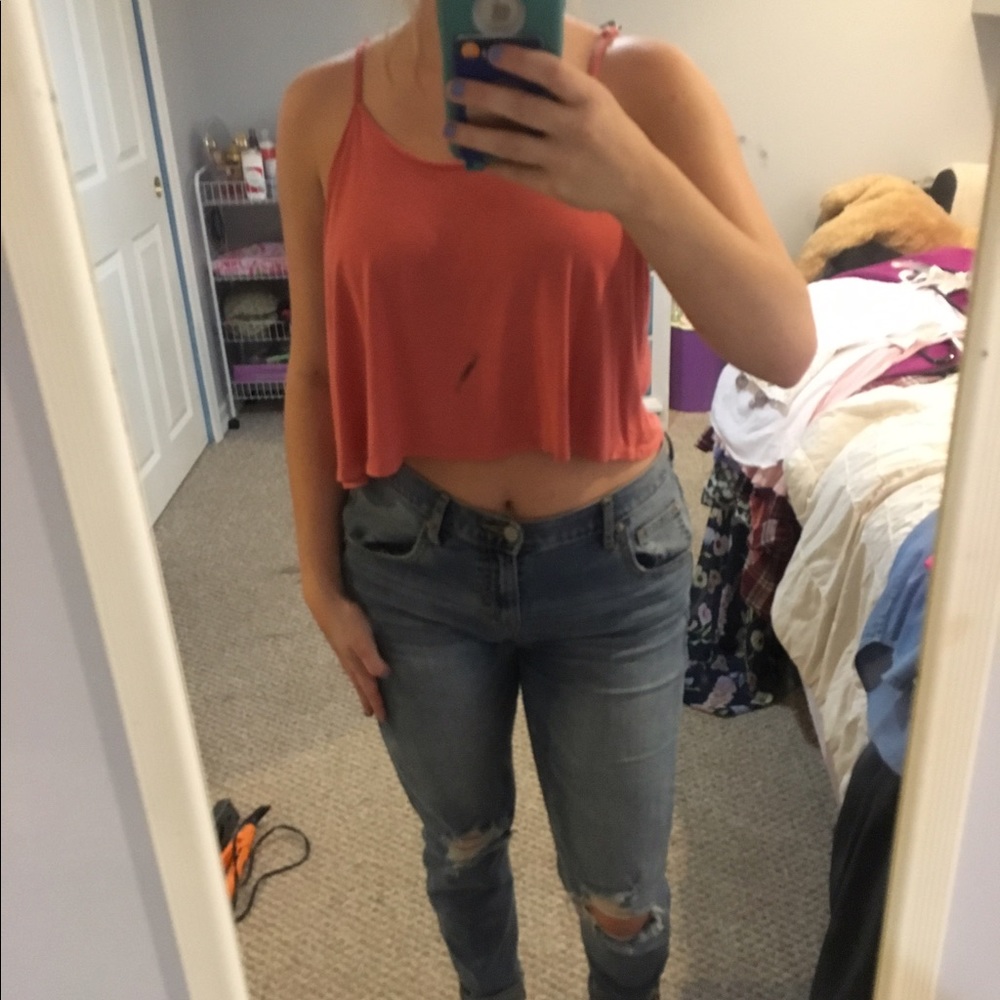 Orange Forever 21 tank top