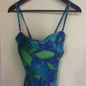 Gottex plus size one-piece removable straps & top