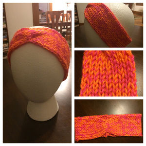 Hand-Knit Twist Headband/Earwarmer