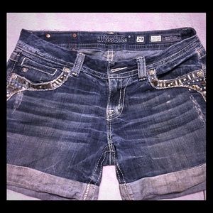 Miss Me studded jean shorts