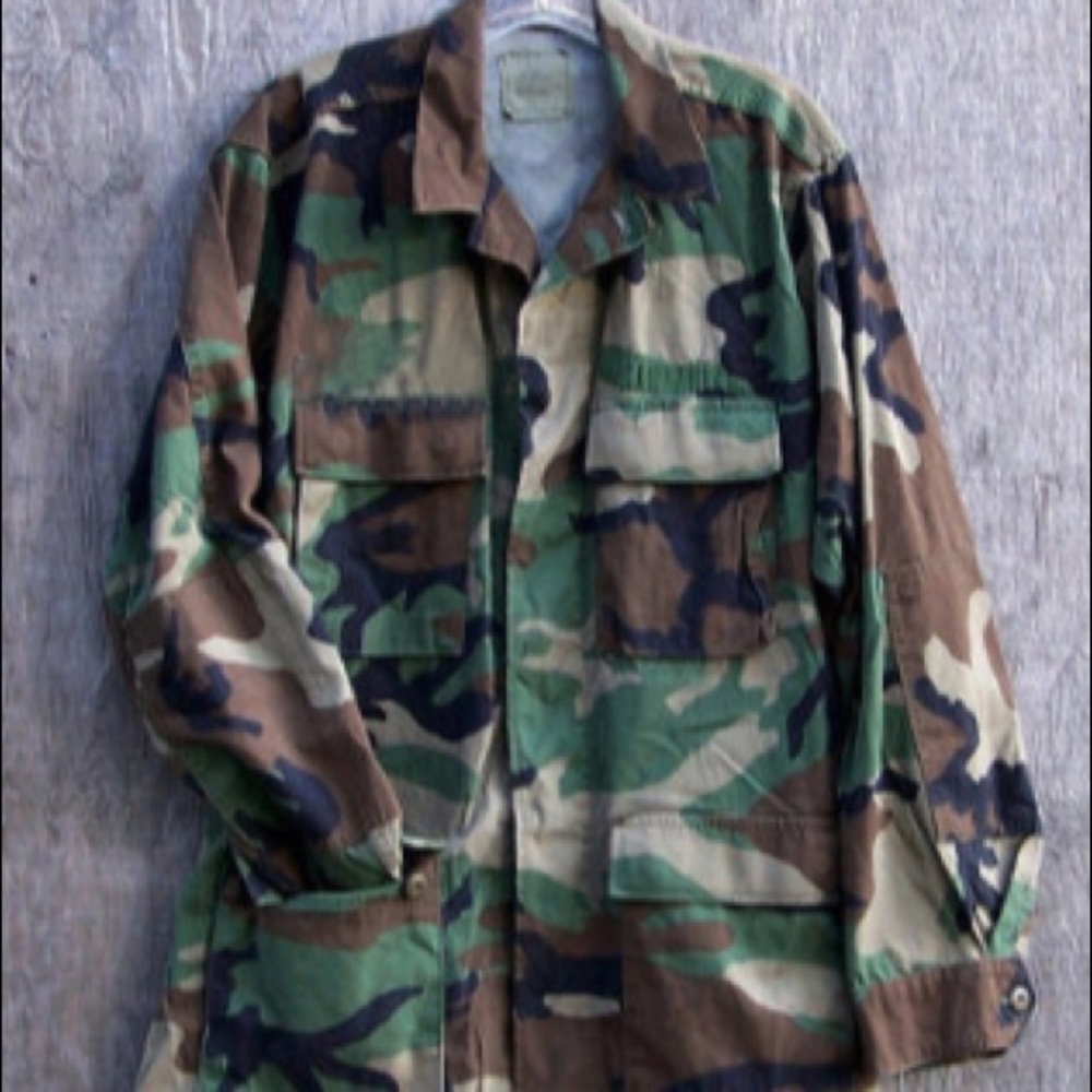 Vintage US army camo military jacket - Picture 2 of 3
