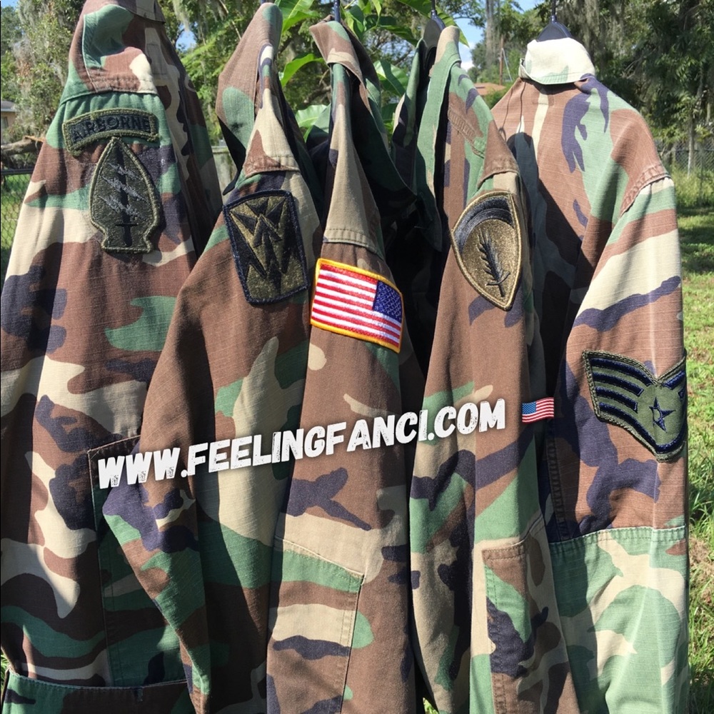 Vintage US army camo military jacket - Picture 3 of 3