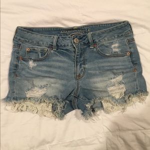AEO Distressed Denim Shorts