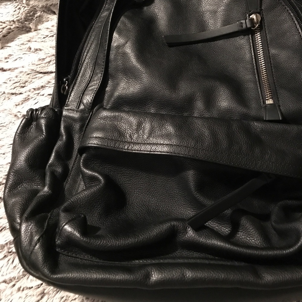 COACH Leather Backpack Bookbag Knapsack Black NEW - Picture 8 of 8