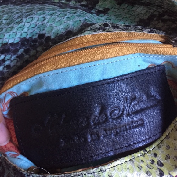 Helena de Natalio snake print envelope clutch - Picture 3 of 3