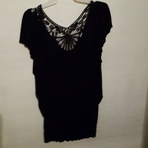 Black cap sleeve shirt