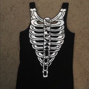 Skeleton Spine Tank Top