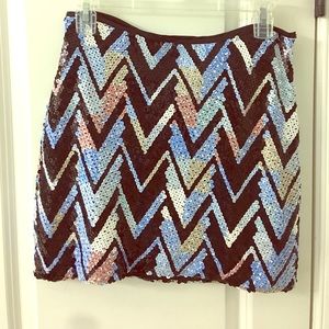 Sequin mini skirt