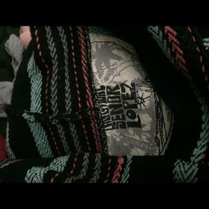 BLUE/PINK/BLACK PONCHO