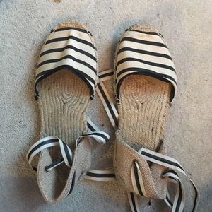 solids wrap around espadrille sandals