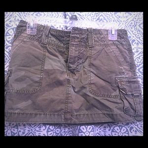 Camo mini skirt