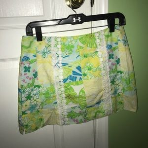 Lilly Pulitzer Patchwork Skort (Size 2)