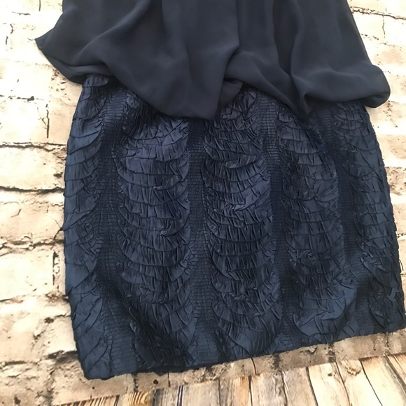 Rengin Blue Mock Neck Tunic Dress - Picture 2 of 4