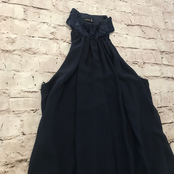 Rengin Blue Mock Neck Tunic Dress - Picture 3 of 4