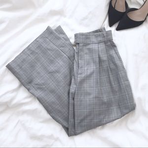 Gray plaid trousers P26 - Jeanasis (Japan import)