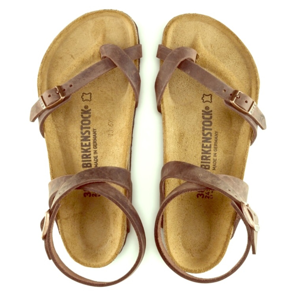 Birkenstock Yara Size 36 Habana Oiled leather