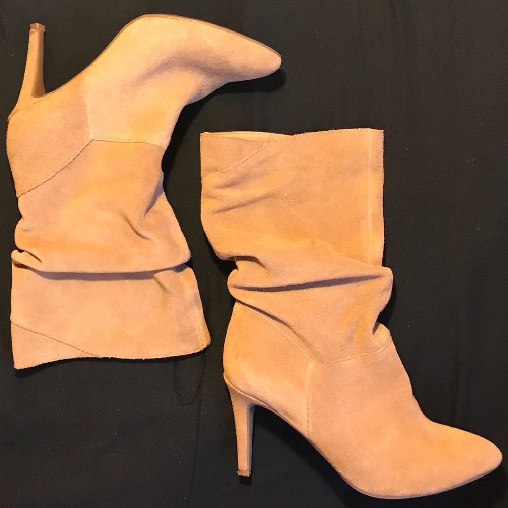 Tan Audrey Brooke Suede Angie Booties Fall Boots