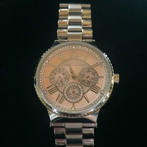 Vince Camuto Silver Watch Pink Face
