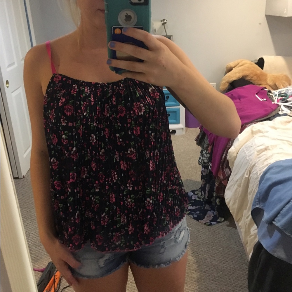 Floral patterned tank