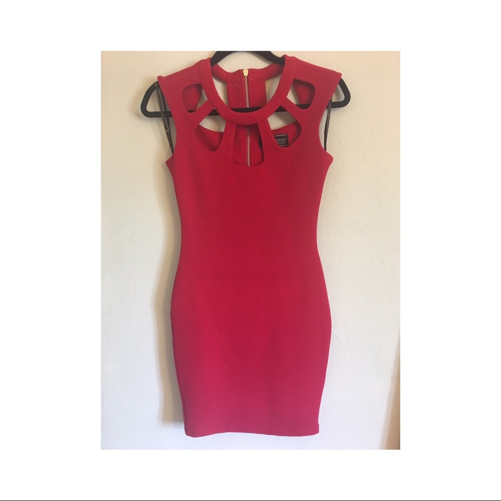 Kardashian Kollection bodycon red dress