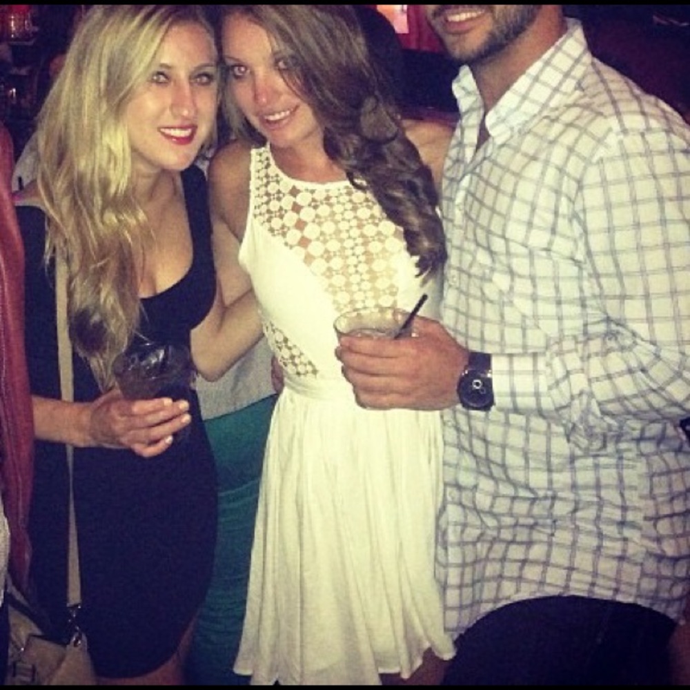 White Blessed are the meek cocktail dress