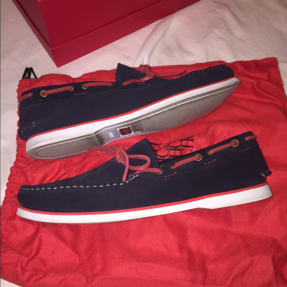 Carolina Herrera Suede Boat Shoes