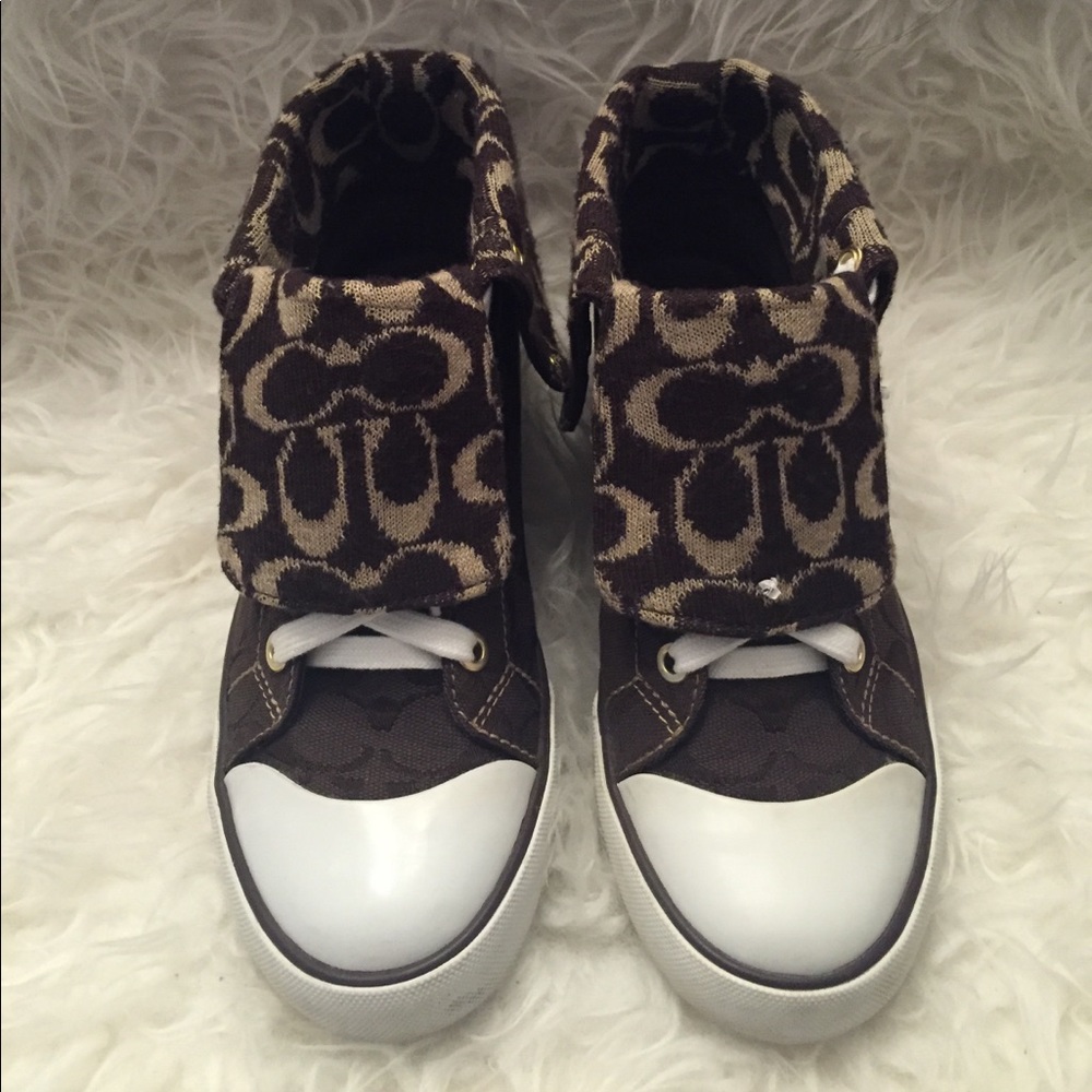 Coach high top shoes