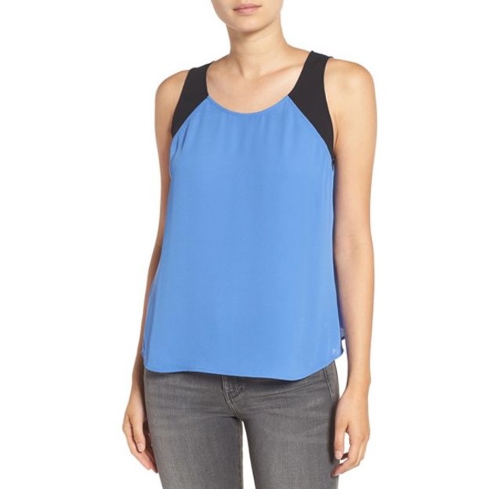 NEW TROUVE Envelope Back Crepe Tank