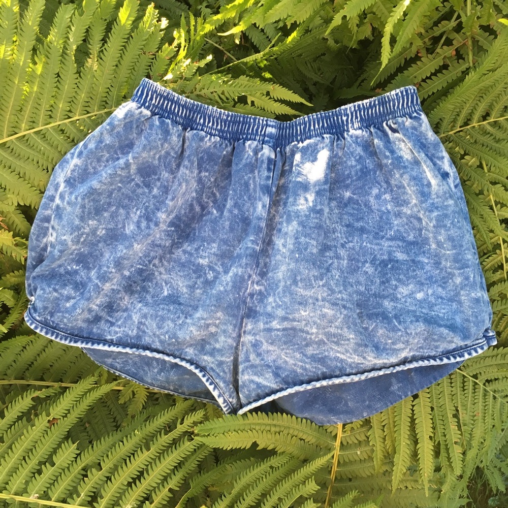 denim jogger shorts 🌱