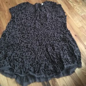 Size 3 Torrid Leopard tunic top