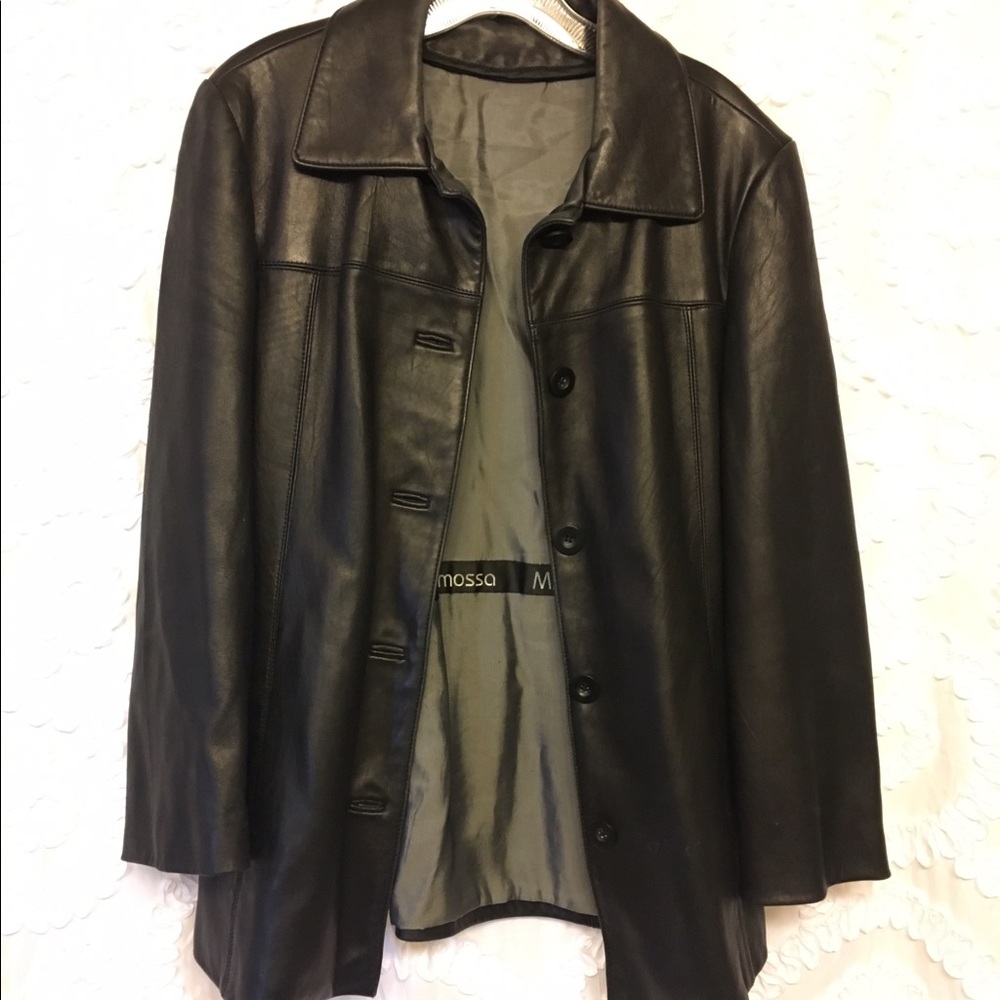 Black Authentic Leather Mimosa Jacket