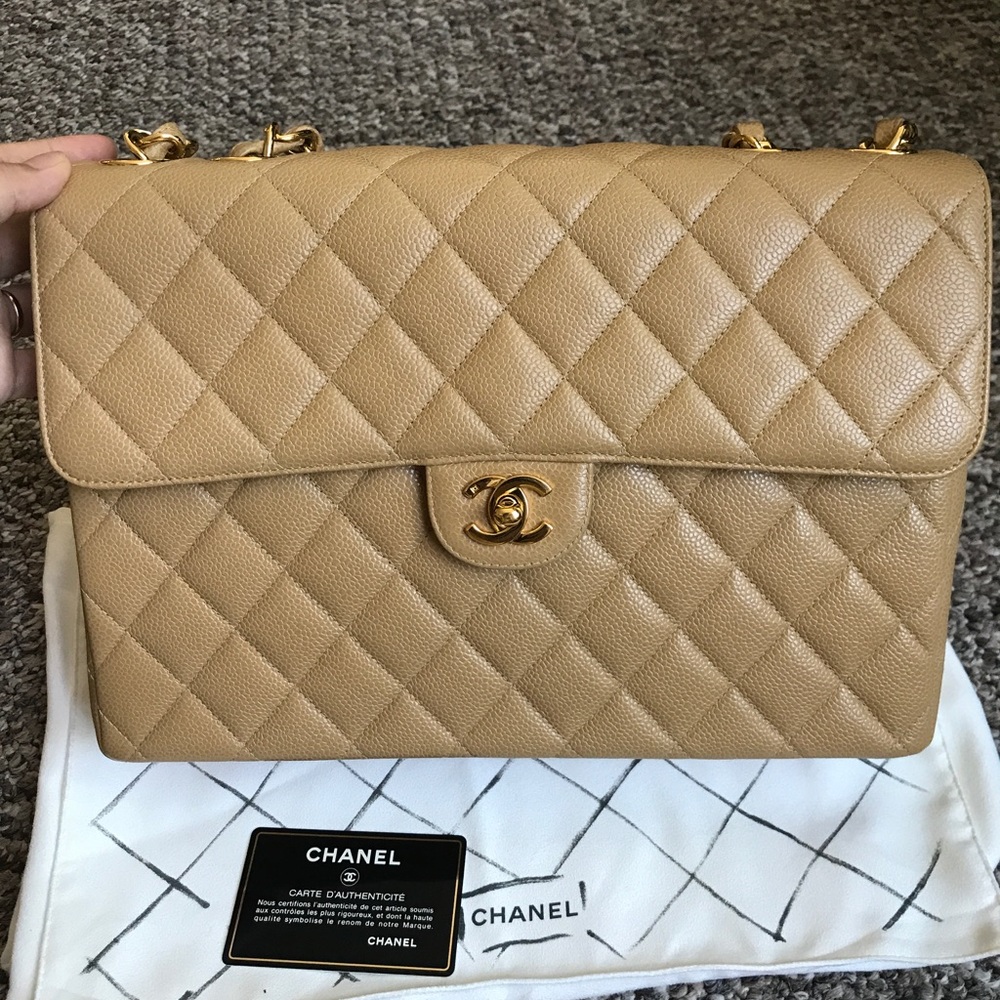 Sold❌Chanel Jumbo vintage single flap bag