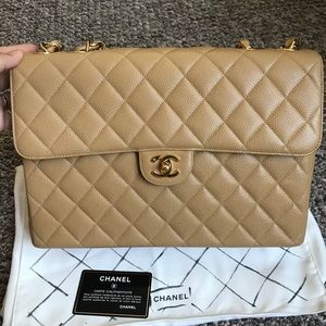 Sold❌Chanel Jumbo vintage single flap bag