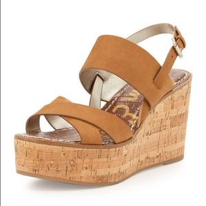 Sam Edelman Destiny Platform Wedge Golden Caramel